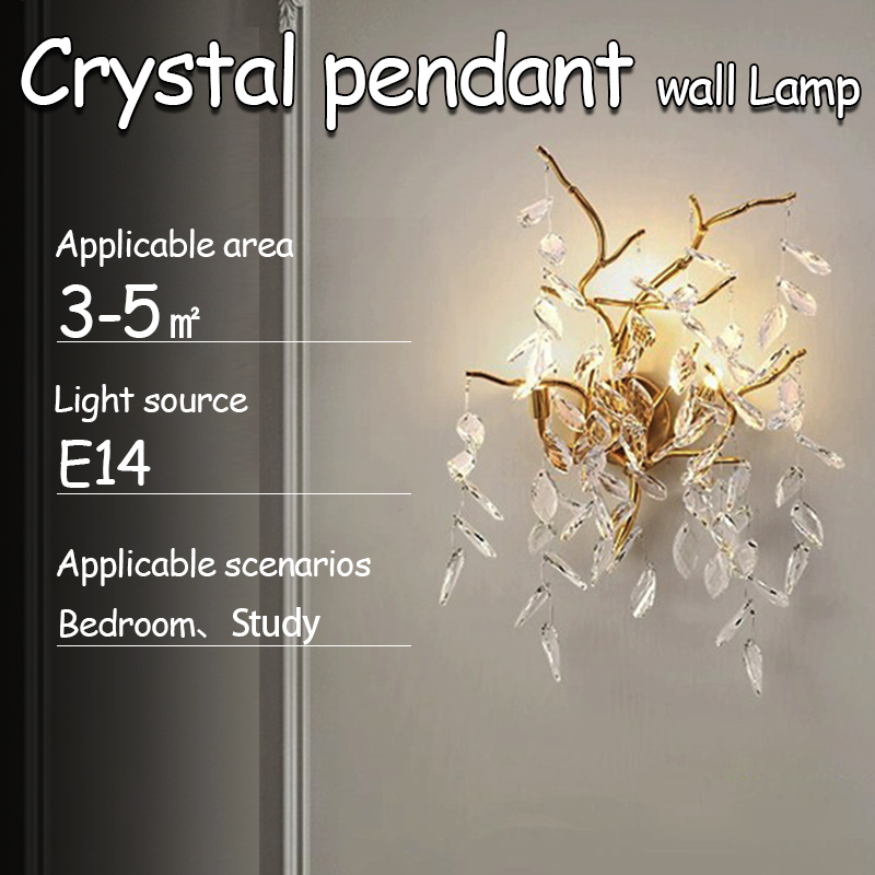 Lighting Decoration On Wall - Современный настенный светильник с кристаллами в