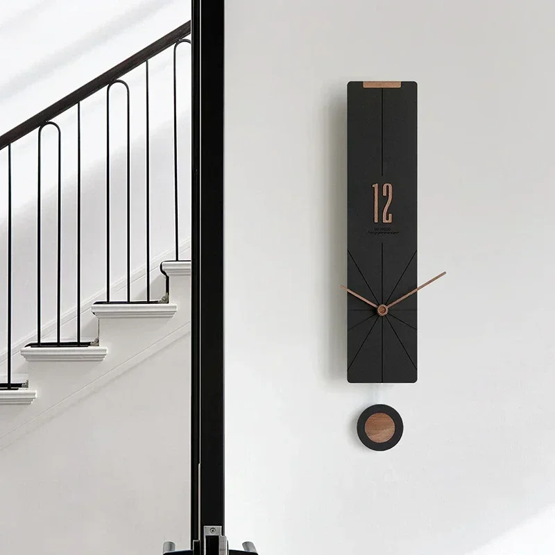 Lighting Home Decor Wall Clocks - Чистые красные часы для гостиной, дома,