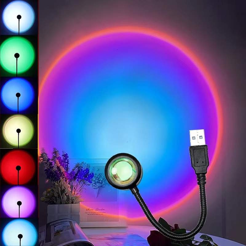 Lighting Room Decor Photo - Креативный настенный проектор-декор: USB LED-светильник для