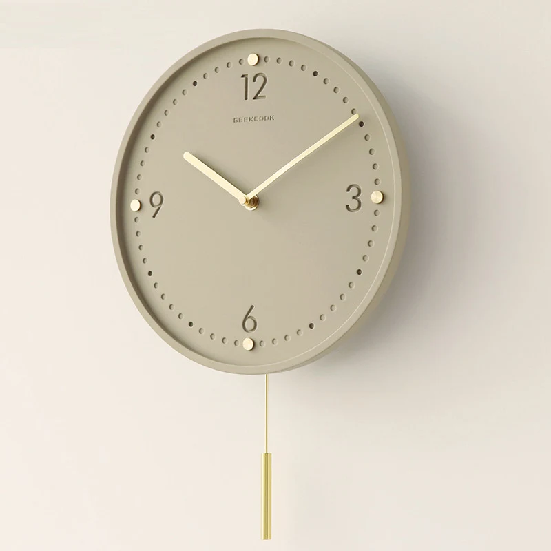Lighting Home Decor Wall Clocks - Минималистичные бесшумные настенные часы для дома,