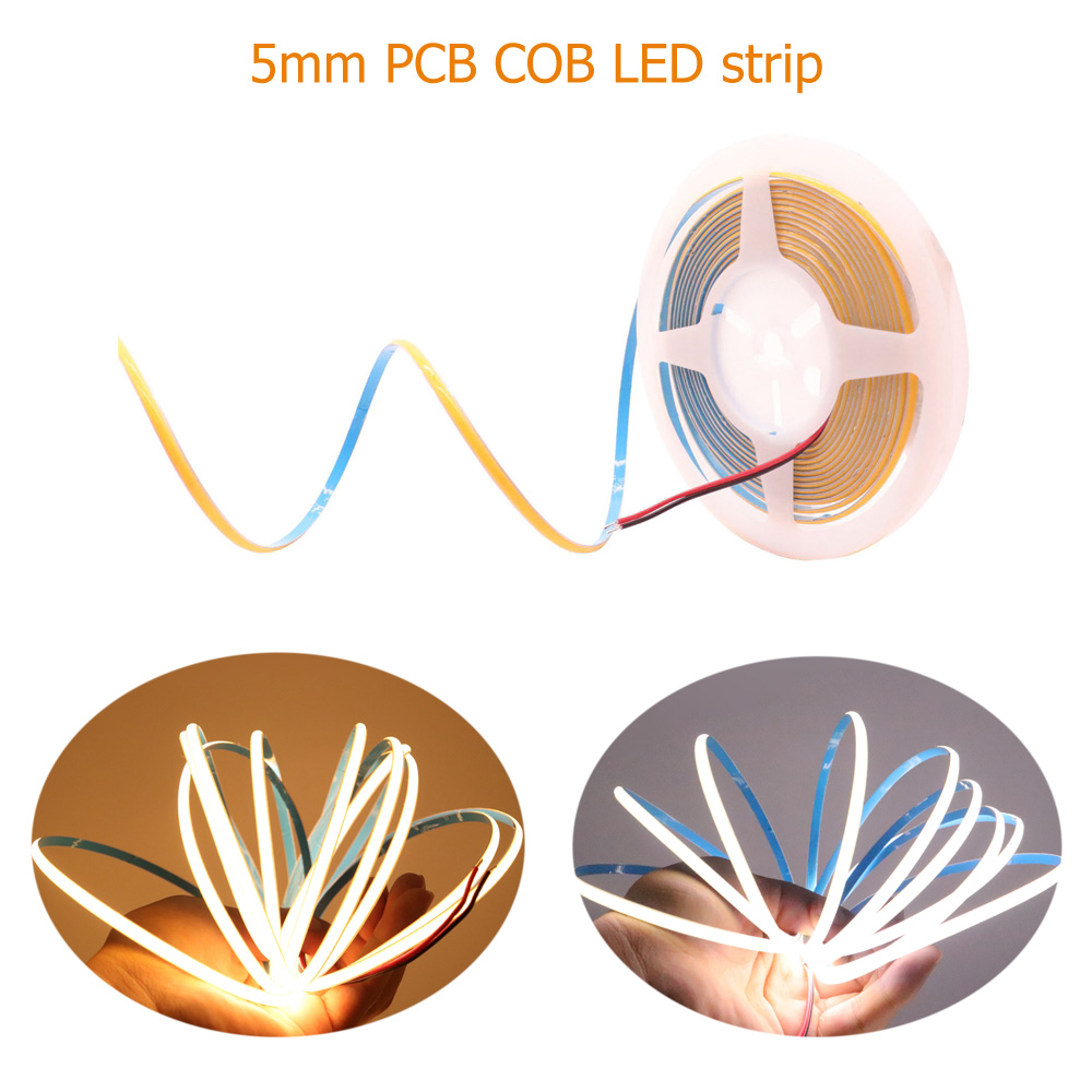 Lighting Decor And More - Светодиодная лента COB 5 мм, 384