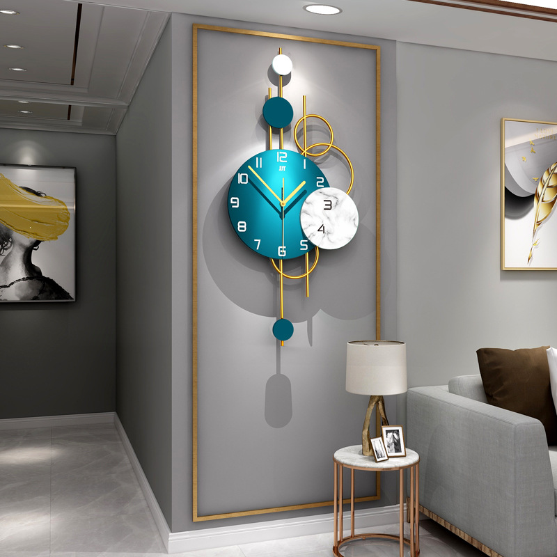 Lighting Home Decor Wall Clocks - Часы Настенные Часы Гостиная Свет Роскошные