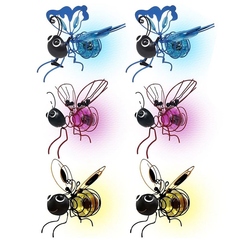 Lighting Bug Decor - Светодиодные светильники-имитации пчел AS94-Solar Bee, уличные
