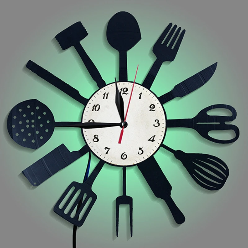 Кухонная декоративная посуда,  – обзор и цена Lighting Home Decor Wall Clocks