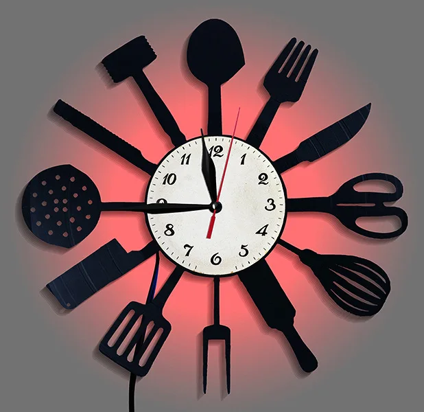 Кухонная декоративная посуда,  – обзор и цена Lighting Home Decor Wall Clocks