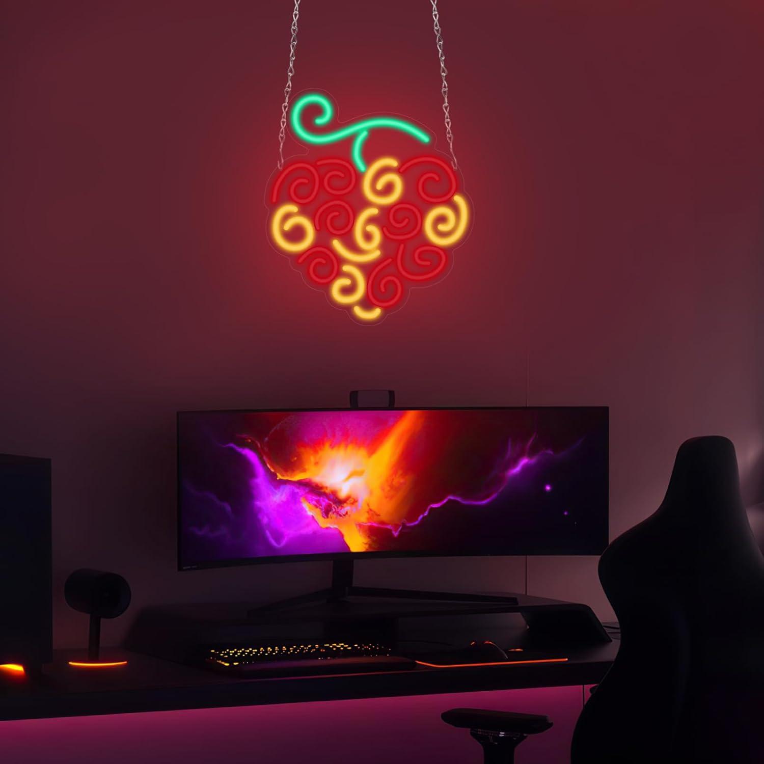 Неоновая вывеска Cyber Fruit,  – обзор и цена Lighting Decor In Room