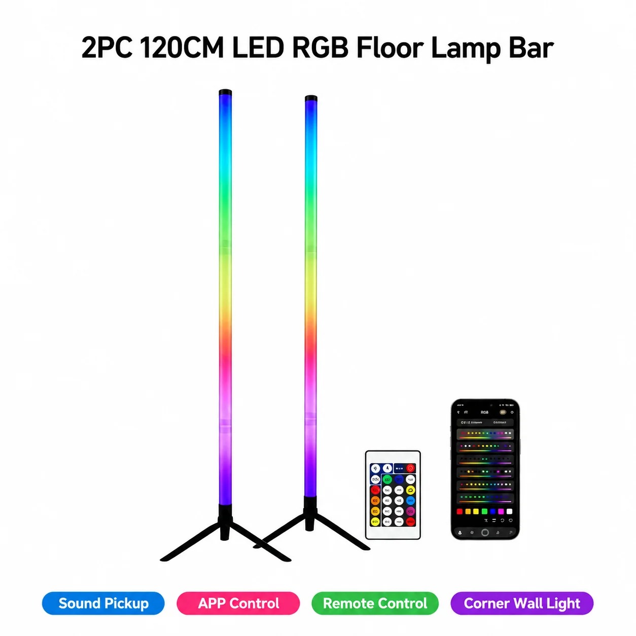 Комплект из 2 RGB LED угловых  – обзор и цена Lighting Decor For Bedroom