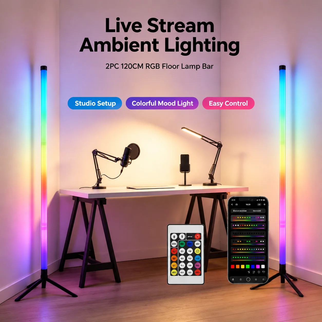 Комплект из 2 RGB LED угловых  – обзор и цена Lighting Decor For Bedroom