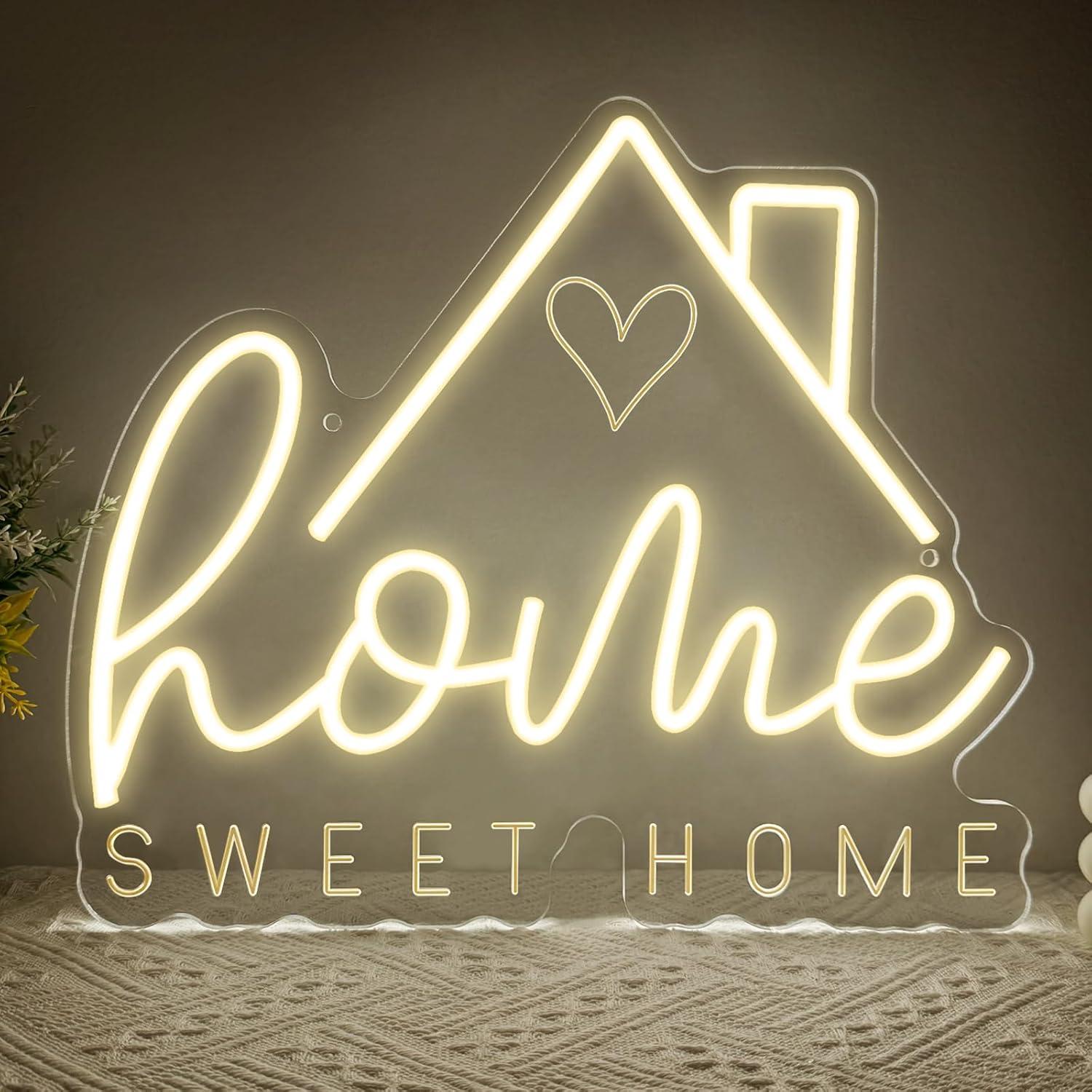 Неоновая вывеска «Sweet Home»  – обзор и цена Lighting Decor For Bedroom