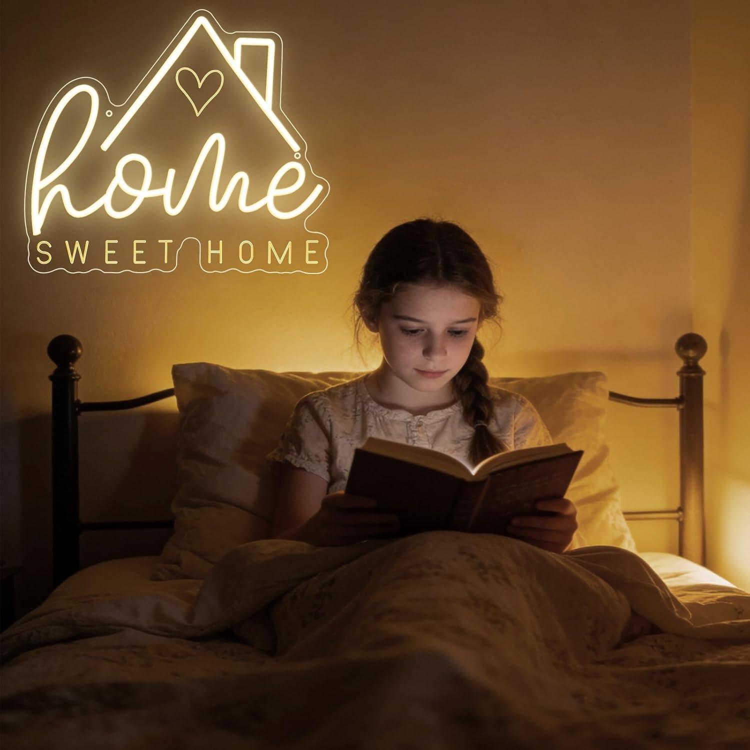 Неоновая вывеска «Sweet Home»  – обзор и цена Lighting Decor For Bedroom