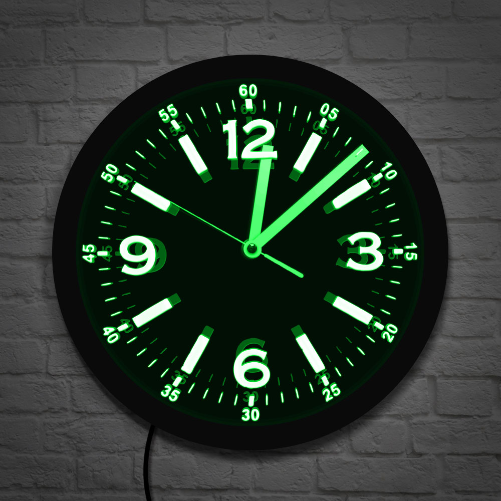 Светодиодные неоновые Настенны – обзор и цена Lighting Home Decor Wall Clocks