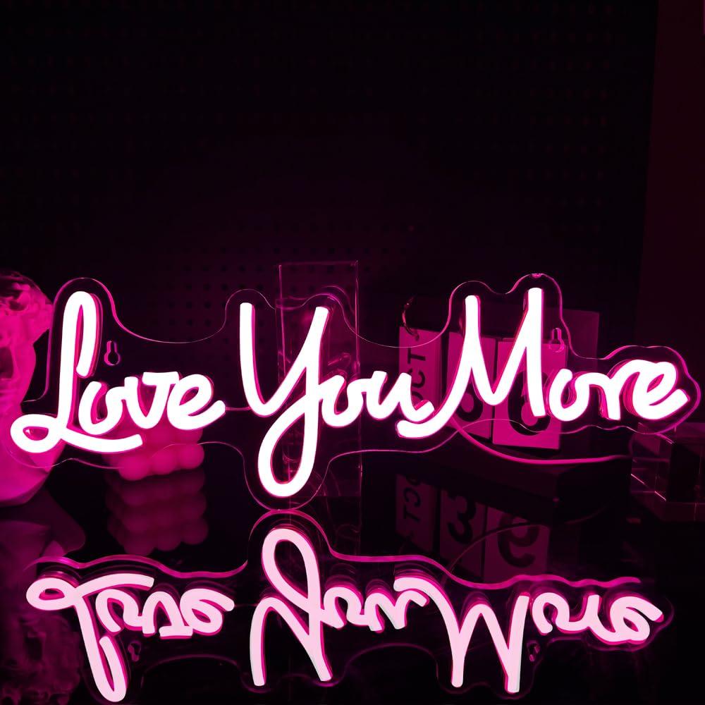 Неоновая вывеска «Love You Mor – обзор и цена Lighting Decor And More