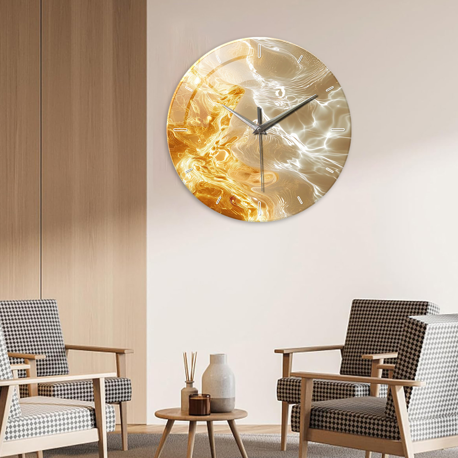 1 шт. стеклянные настенные час – обзор и цена Lighting Home Decor Wall Clocks