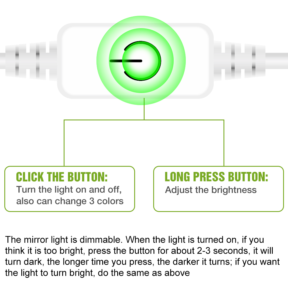 Светодиодная лампа для зеркала – обзор и цена Touch Dimmer Lamp