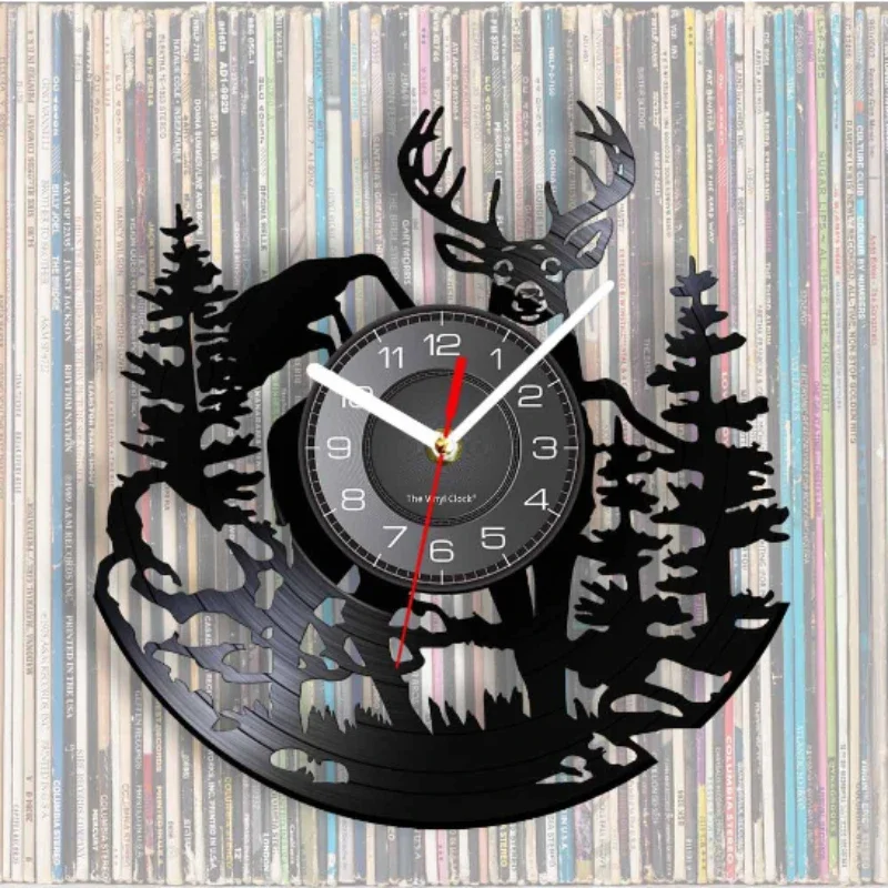Виниловые настенные часы с лес – обзор и цена Lighting Home Decor Wall Clocks