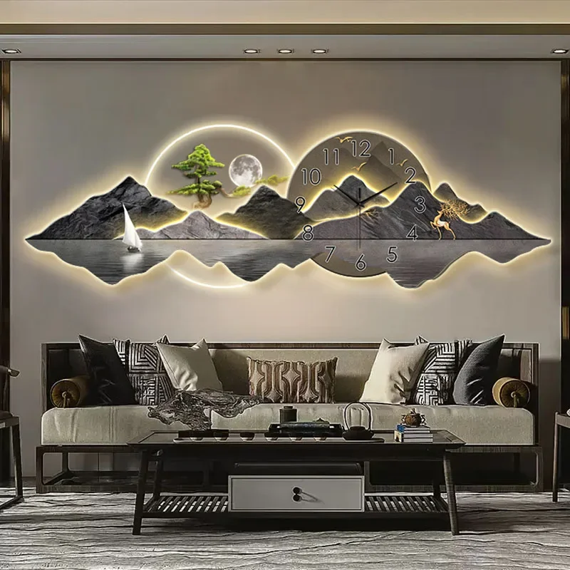 Современная китайская живопись – обзор и цена Lighting Home Decor Wall Clocks