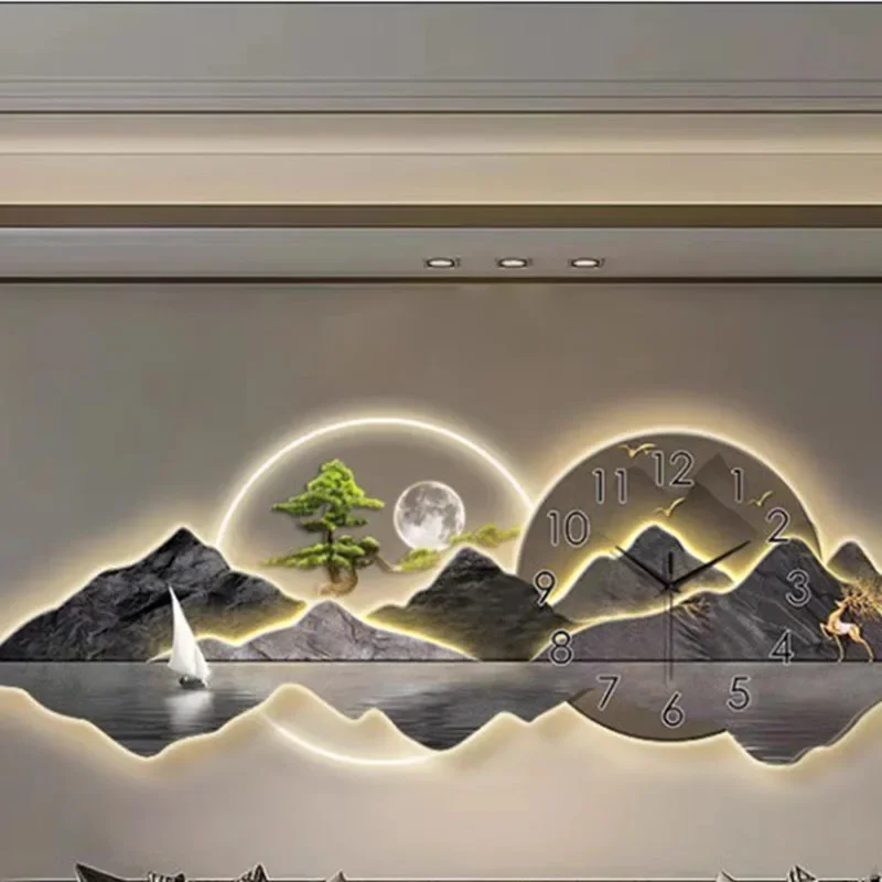 Современная китайская живопись – обзор и цена Lighting Home Decor Wall Clocks
