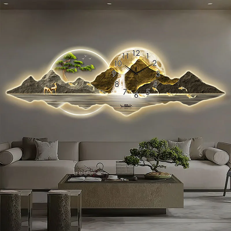 Современная китайская живопись – обзор и цена Lighting Home Decor Wall Clocks
