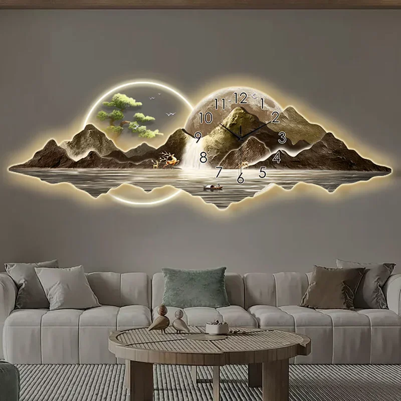 Современная китайская живопись – обзор и цена Lighting Home Decor Wall Clocks