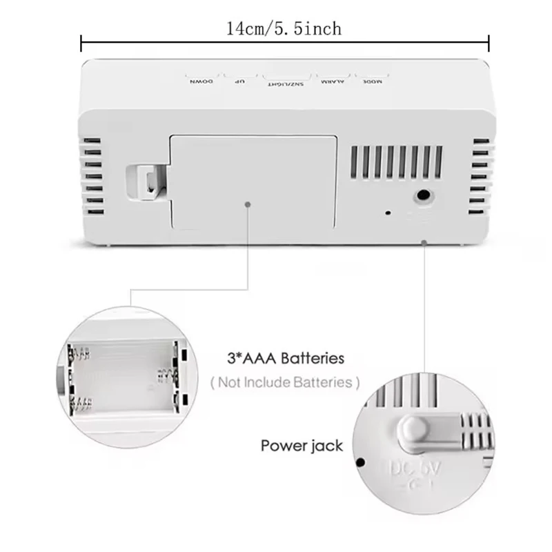 1 шт., белые цифровые часы, св – обзор и цена Lighting Home Decor Wall Clocks