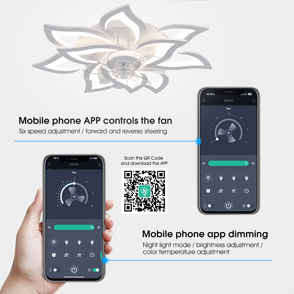 Потолочный вентилятор Nordic с – обзор и цена Touch Dimmer Lamp